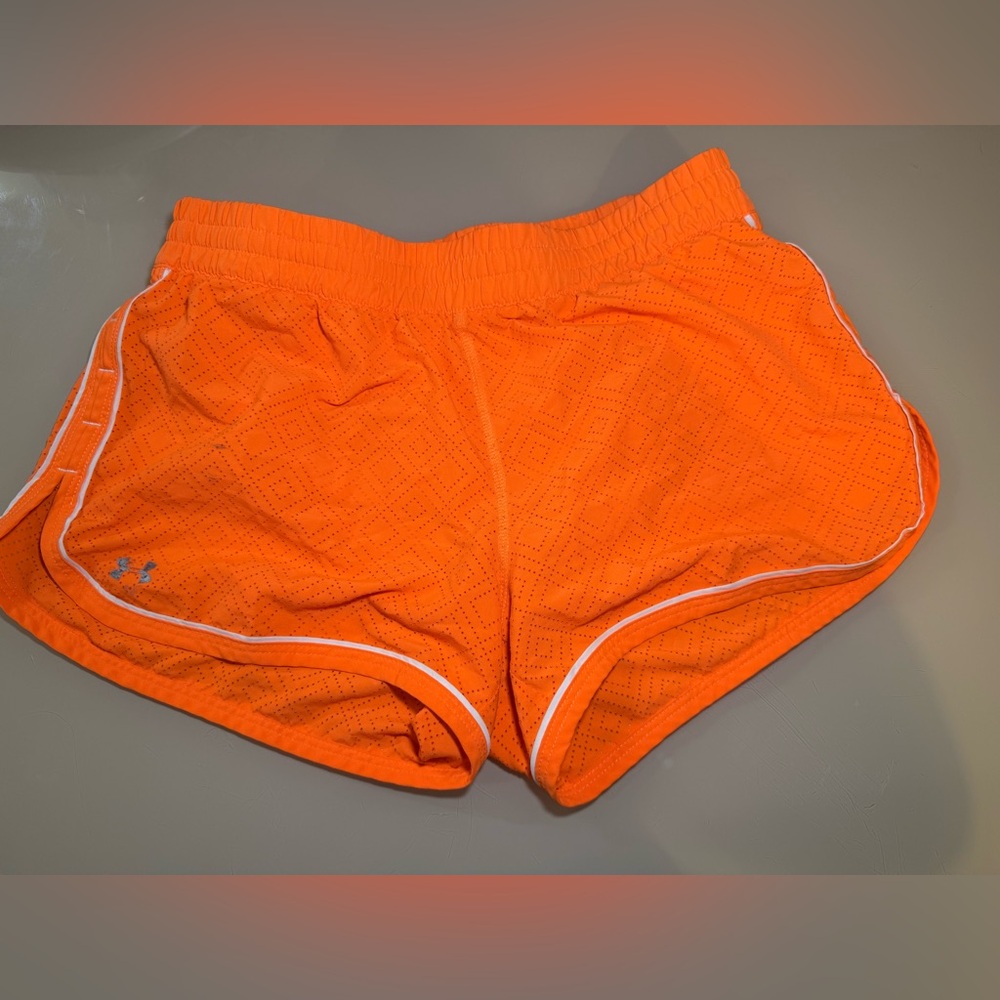 Under Armour Women's Bright Orange Athletic Shorts